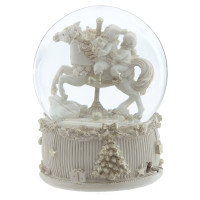 Фигурка декоративная в стекл шаре "Карусель" (ключ,муз), D 15 см, L14 W14 H19 см