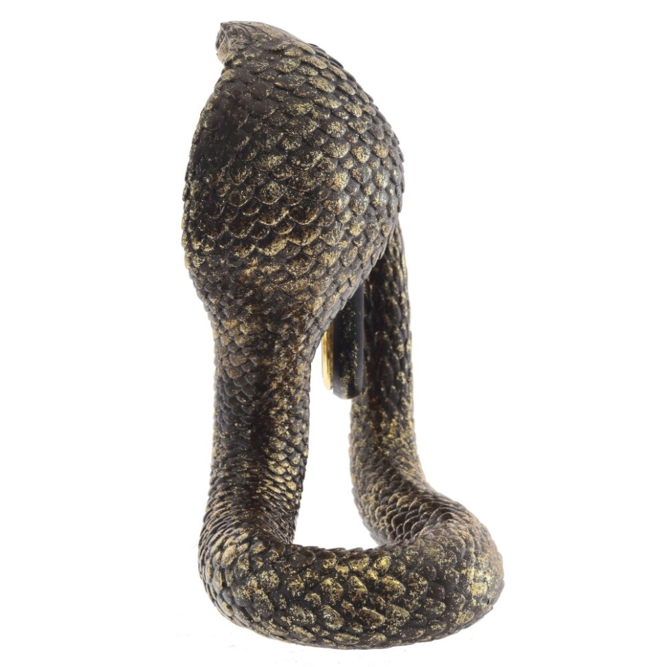 Фигурка декоративная с часами"Змея" (LR44x1 н/п), L22 W14 H25 см