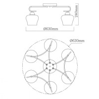 Потолочная люстра De Markt City Альфа 324017606