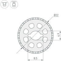 Профиль для светодиодной ленты 048598 Arlight Профиль для светодиодной ленты 048598 Arlight