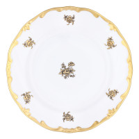 Набор тарелок 17см.6шт."Роза золотая"