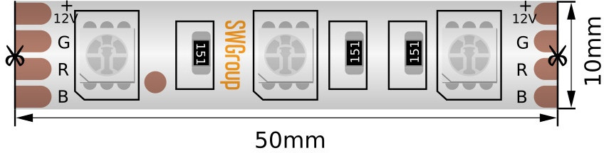 Светодиодная лента SWG560 SWG560-12-14.4-RGB-66-M SWG