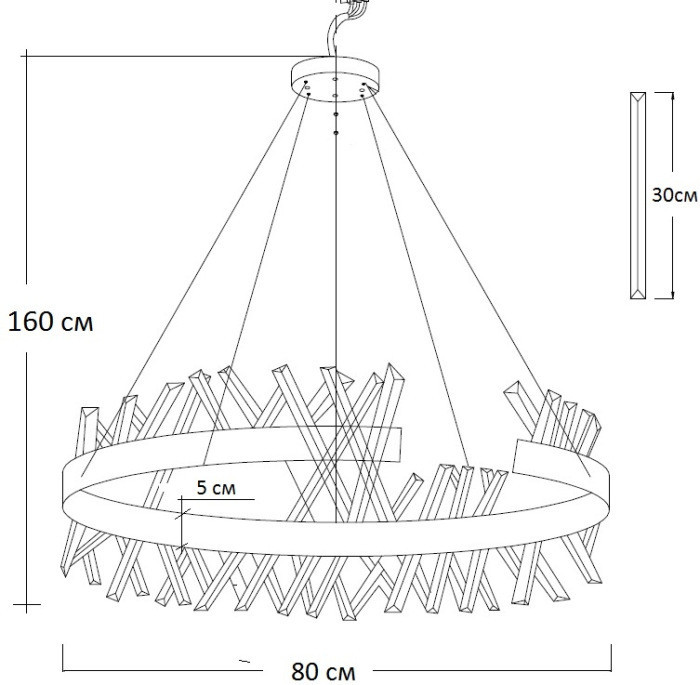 Подвесной светильник 62GDW-913-800R Garda Decor