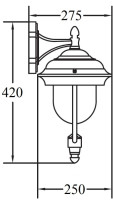 Настенный фонарь уличный MADRID 84302 Bl Oasis Light Настенный фонарь уличный MADRID 84302 Bl Oasis Light