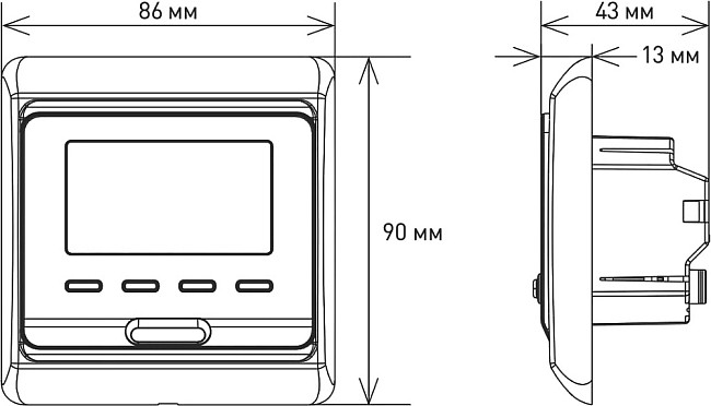 Комплект теплого пола Ewrika MAT EWR 150-2 с терморегулятором ТЕП51Б белым, электронным