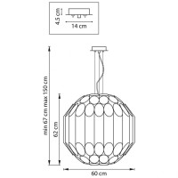 Подвесная люстра Lightstar Siena 720807 Подвесная люстра Lightstar Siena 720807