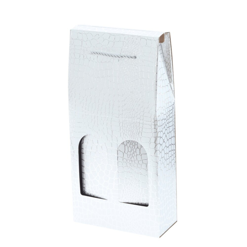 Пакет подарочный для бутылок (бумага 230г/м2, блок микс 12шт), L18 W8 H38 см, 3в.