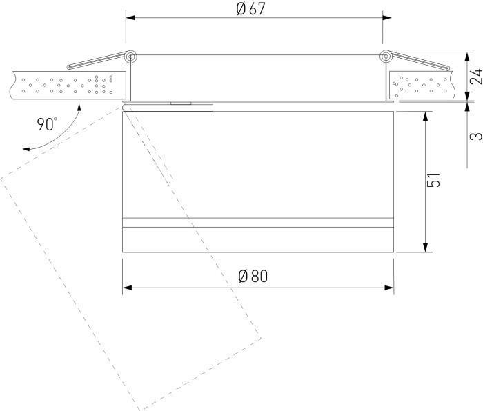 Точечный светильник Stark 25035/LED Elektrostandard