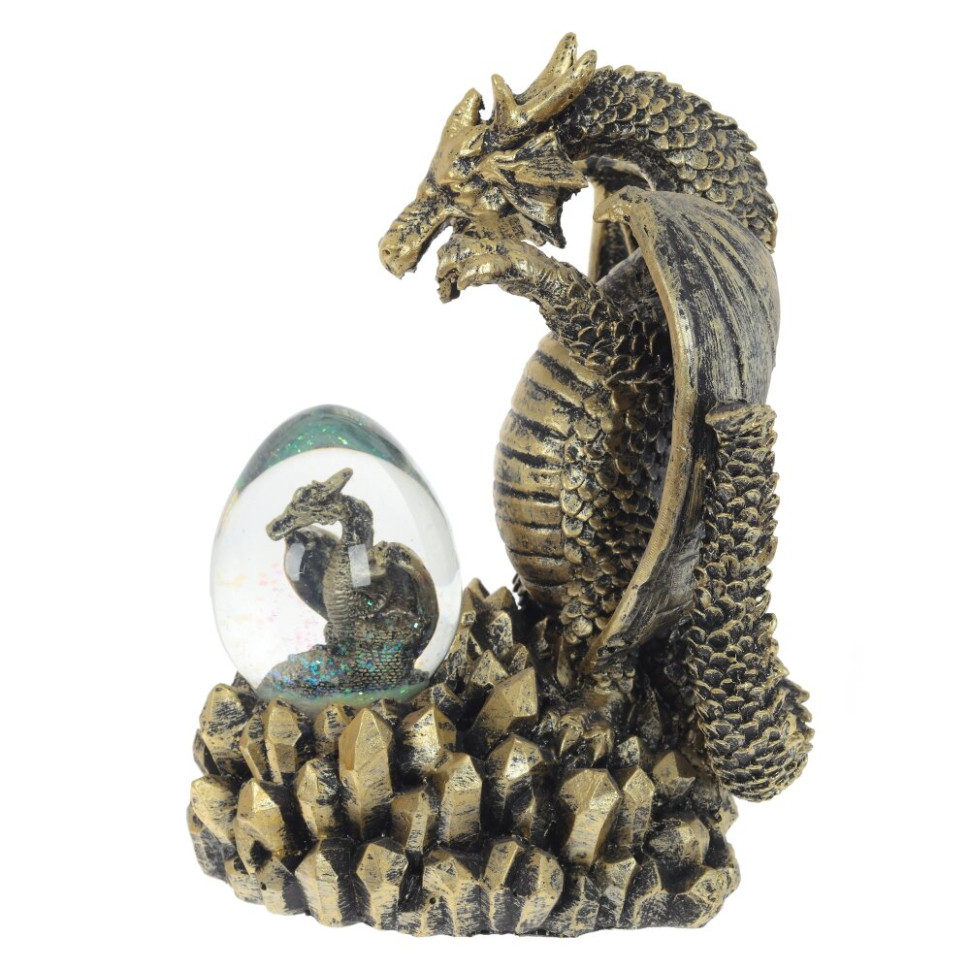 Фигурка декоративная в стекл.шаре "Дракон", D 7 см, L15,5 W16 H22 см