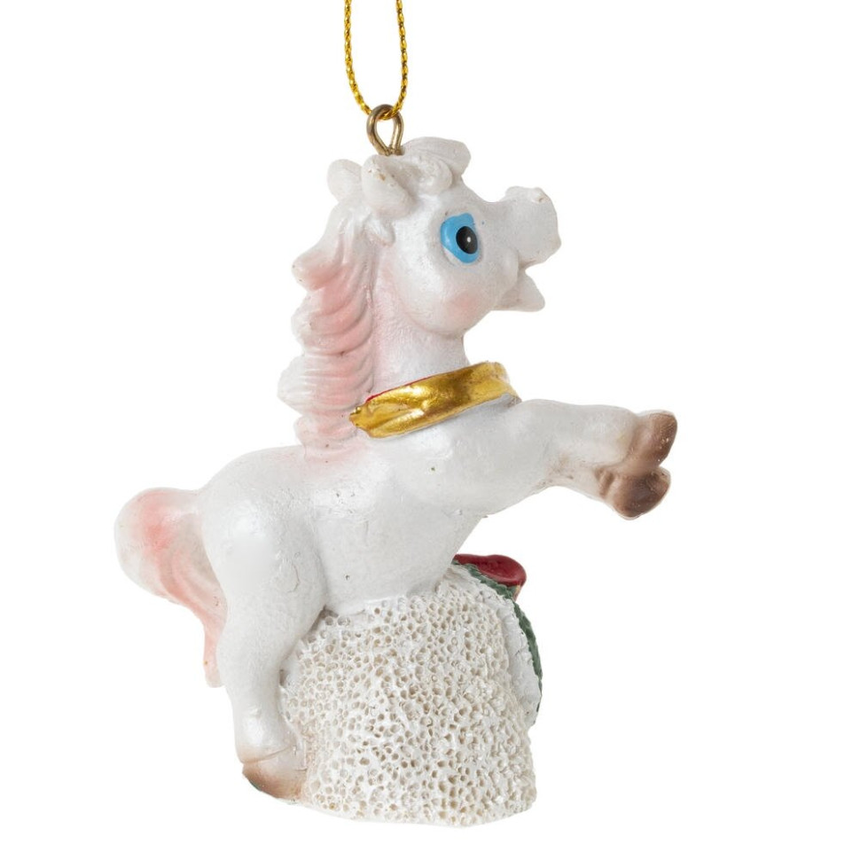 Фигурка декоративная подвесная "Лошадка", L6 W3 H8 см, 6в.