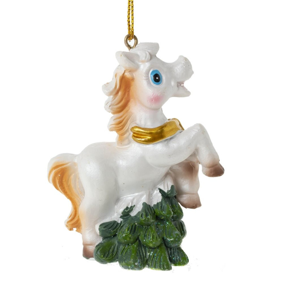 Фигурка декоративная подвесная "Лошадка", L6 W3 H8 см, 6в.