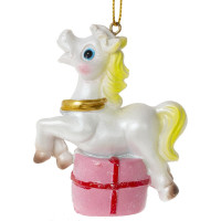 Фигурка декоративная подвесная "Лошадка", L6 W3 H8 см, 6в.