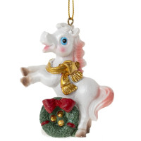 Фигурка декоративная подвесная "Лошадка", L6 W3 H8 см, 6в.