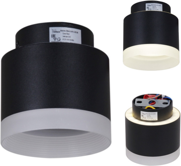 Точечный светильник  53004-9.5-001IL GX53+LED3W BK Reluce