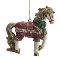 Фигурка декоративная подвесная "Лошадка", L7 W2,5 H8 см