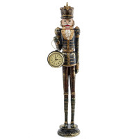 Фигурка декоративная с часами "Солдатик", L10 W9 H51 см