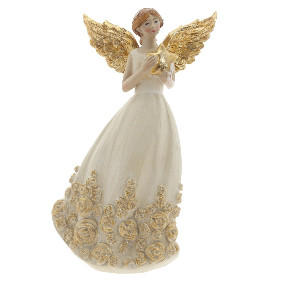 Фигурка декоративная "Ангел", L10 W6,5 H17 см, 2в.