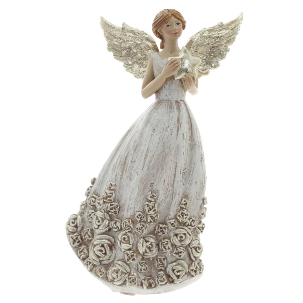 Фигурка декоративная "Ангел", L10 W6,5 H17 см, 2в.