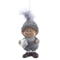 Фигурка декоративная подвесная "Дети",   L4 W3 H7,5 см, 2в.