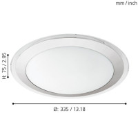 Настенно-потолочный светильник Competa 1 95677 Eglo Настенно-потолочный светильник Competa 1 95677 Eglo