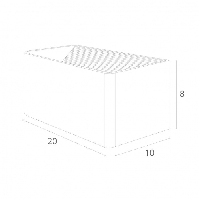 Настенный светильник Cassetta A1422AP-1GY Arte Lamp