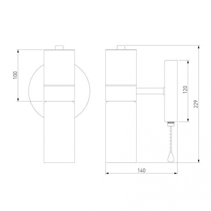 Бра Tesoro 70125/1 черный Eurosvet
