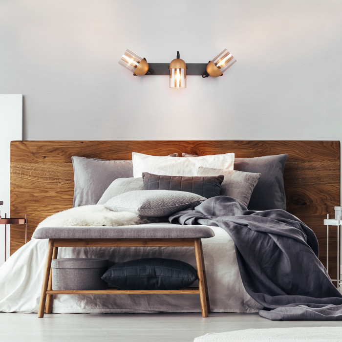 Спот Mars 20122/3 черный / золото Eurosvet