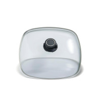 Крышка высокая, стеклянная 28x28 см