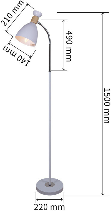 Торшер  03072-0.6-01 WH Reluce