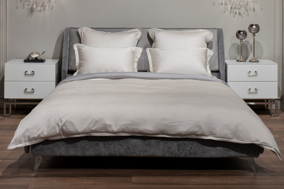 Пододеяльник тенсель 145х210см жемчужный