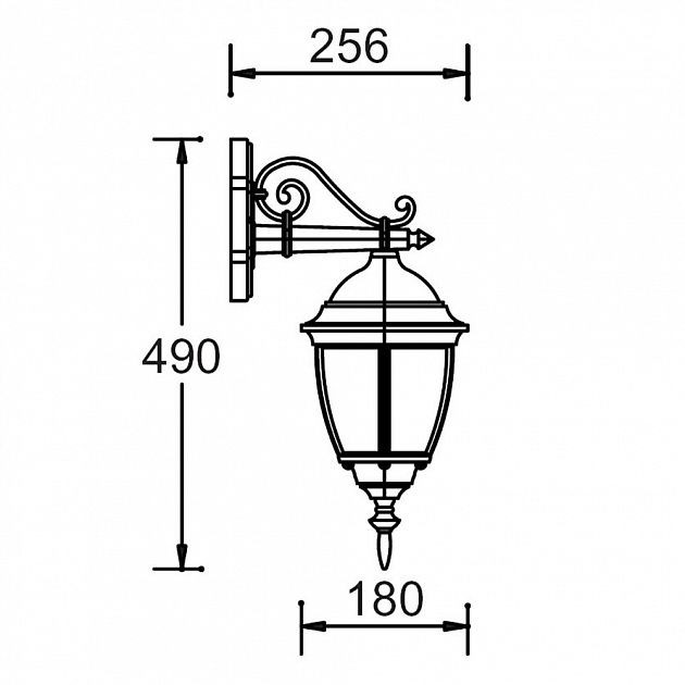 Настенный фонарь уличный  91202S Gb Oasis Light