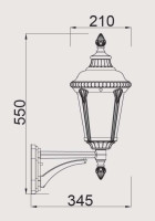 Настенный фонарь уличный  79751S Bl Oasis Light