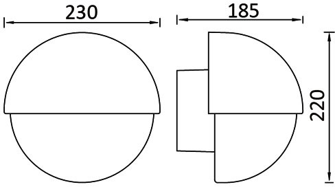 Настенный светильник уличный GEOMETRY 1842 Gr Oasis Light