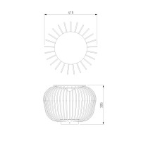 Наземный светильник Firenze 35178/H черный Elektrostandard