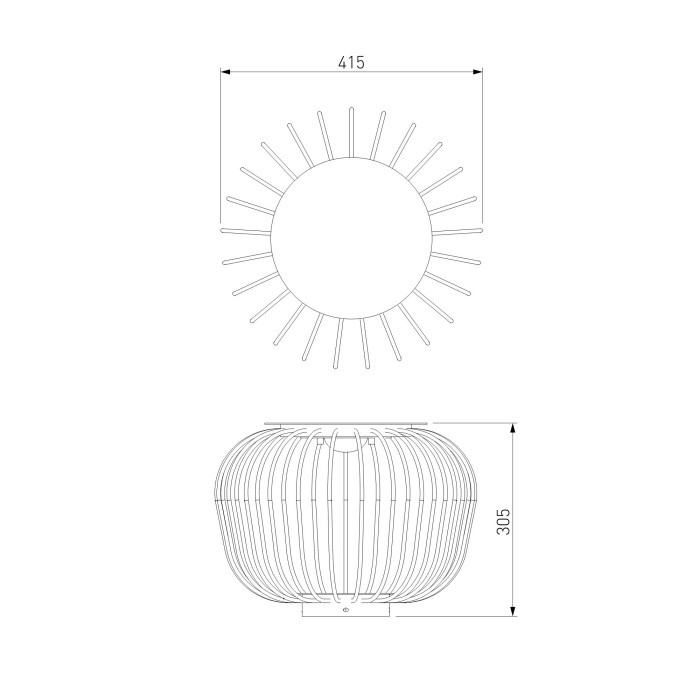 Наземный светильник Firenze 35178/H черный Elektrostandard