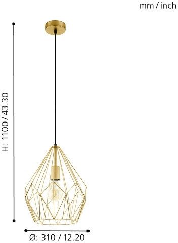 Подвесной светильник Carlton 49933 Eglo