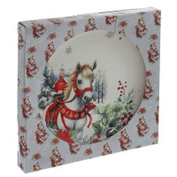Тарелка "Лошадь", L25,5 W25,5 H2,5 см