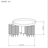Потолочная люстра Twinkle A8560PL-3CL Arte Lamp Потолочная люстра Twinkle A8560PL-3CL Arte Lamp