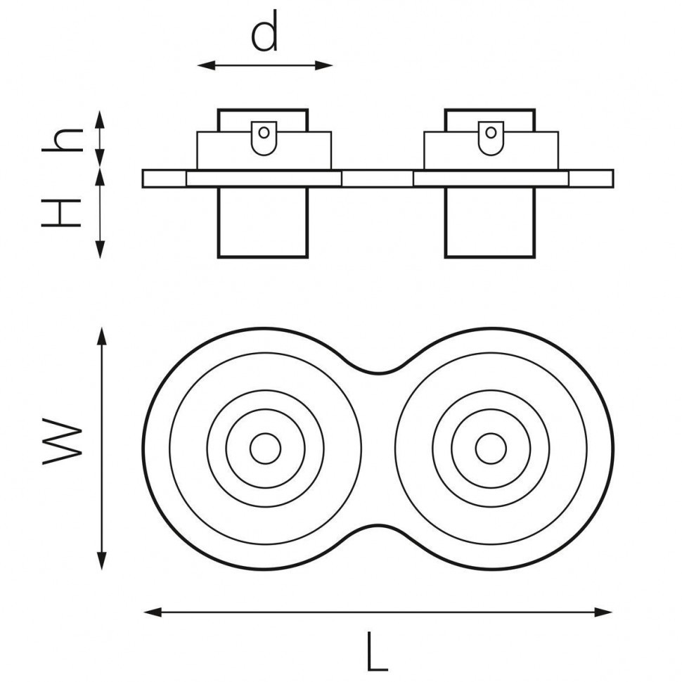 Встраиваемый светодиодный спот Lightstar Intero Tubo (217626+217162+217162) i626162