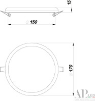Точечный светильник Ingrid 3322.FAP222R/22W/6K APL LED Точечный светильник Ingrid 3322.FAP222R/22W/6K APL LED