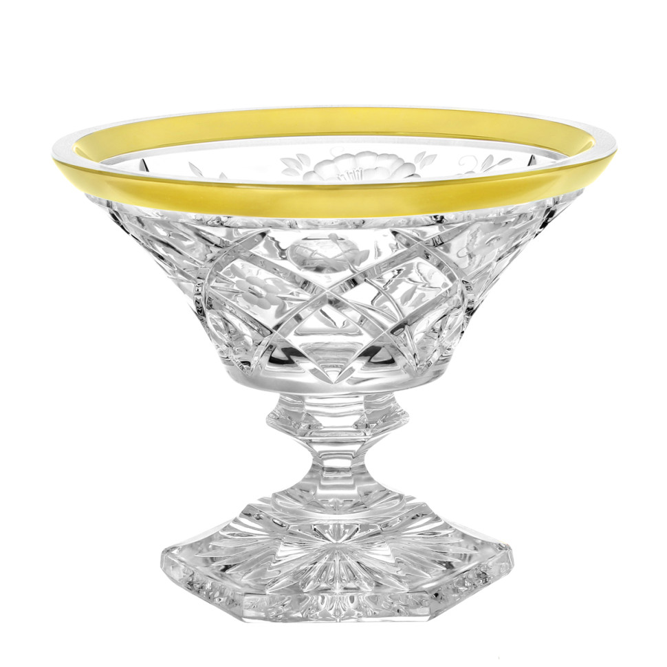 Ваза для конфет н/н 18см."Роза Голд"