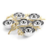 Менажница Michael Aram "Olive Branch", 6 секций, 26х25 см