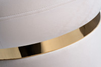 Пуф велюровый кремовый Пуф велюровый кремовый