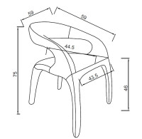 Стул обеденный экокожа бежевый Стул обеденный экокожа бежевый