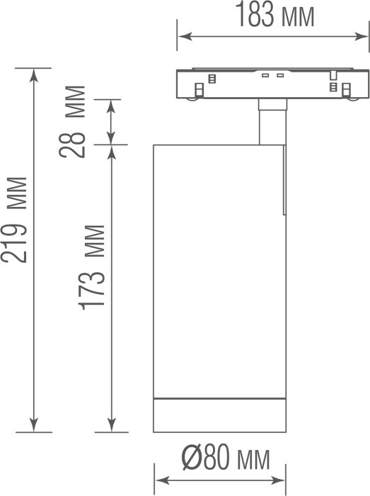 Трековый светильник Alpha DL20295TW30WTuya Donolux