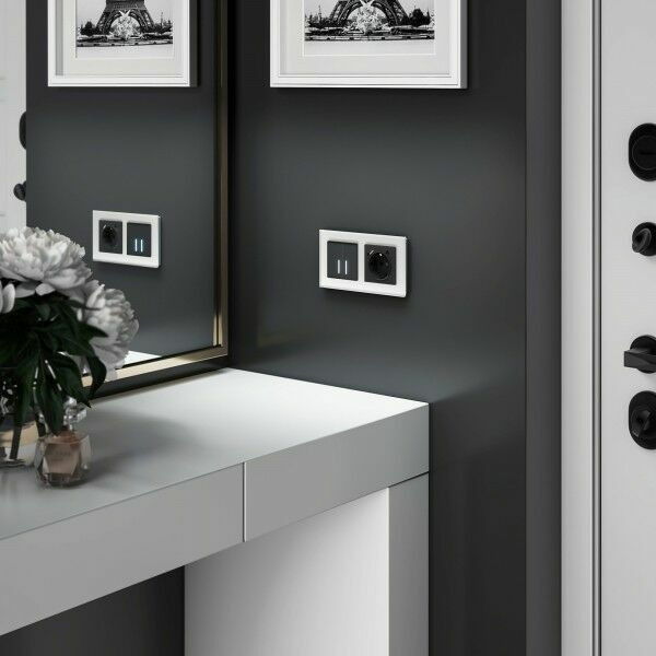 Выключатель Встраиваемые механизмы черные W4520008 Werkel