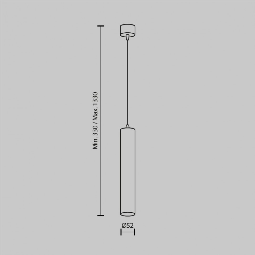 Подвесной светодиодный светильник Maytoni Technical Pendant Focus LED P072PL-L12B4K-1