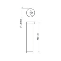 Уличный светодиодный светильник Arlight LGD-Path-Round120-H450B-12W Warm White 020336 Уличный светодиодный светильник Arlight LGD-Path-Round120-H450B-12W Warm White 020336