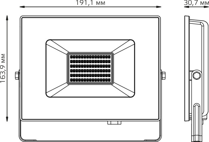 Прожектор уличный Elementary 613100650 Gauss