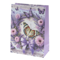 Пакет подарочный S (бумага 210г/м2, блок микс 12шт), L18 W8,5 H24 см, 4в.